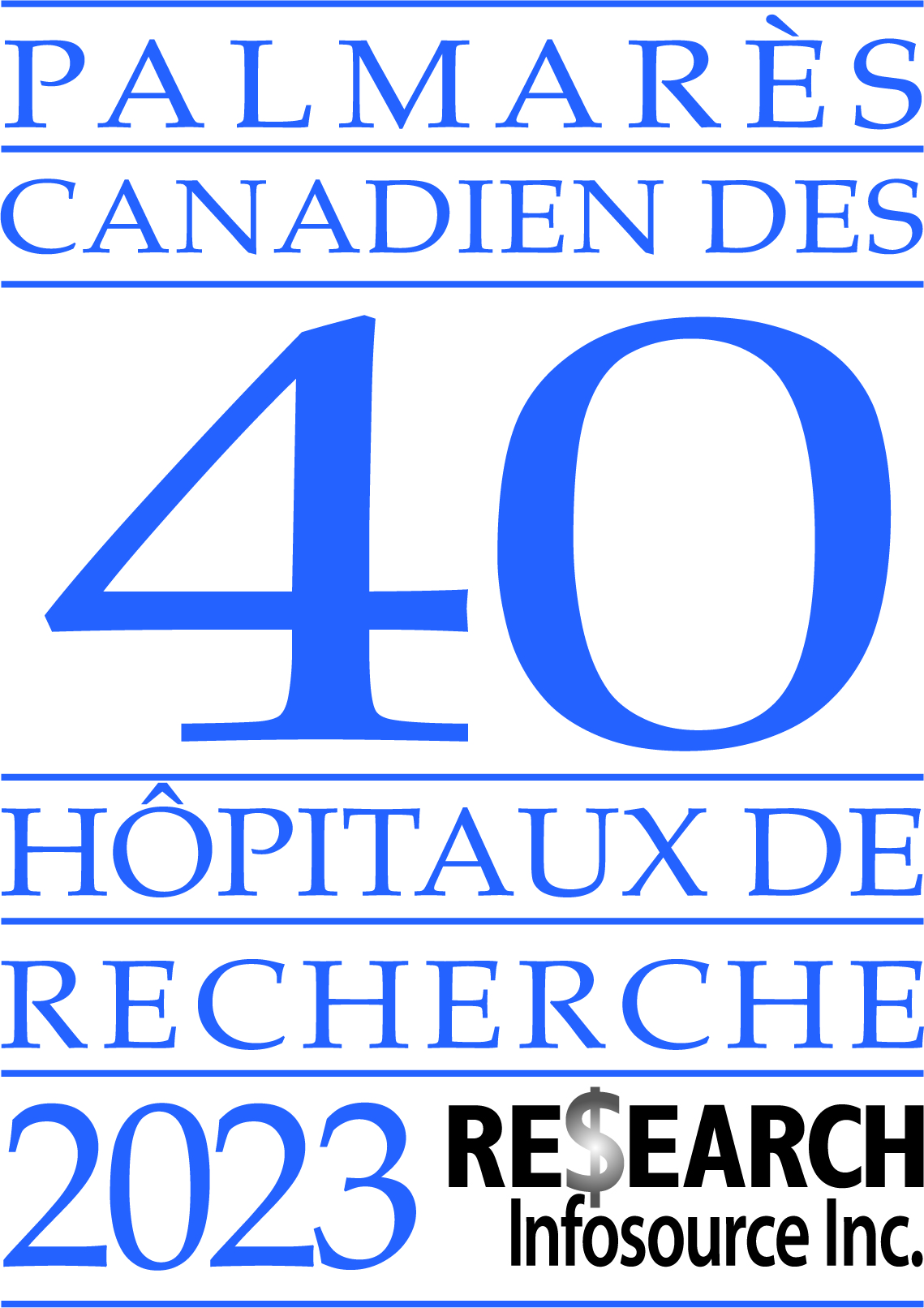 Canada's top 40 research hospitals logo